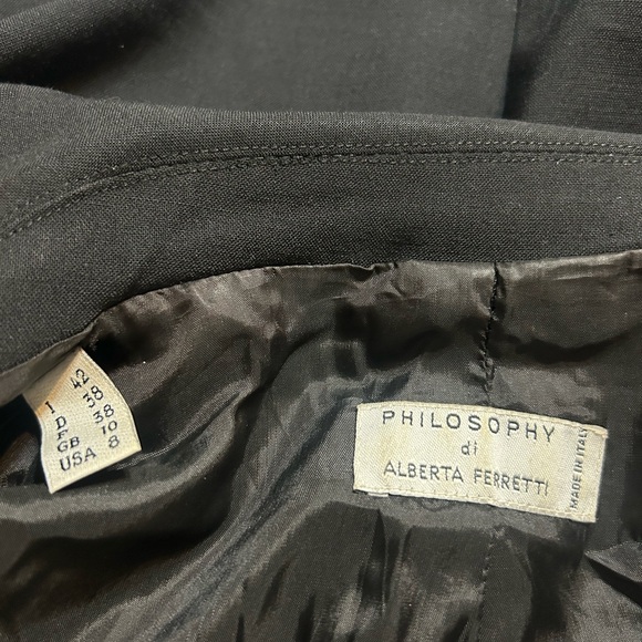 Philosophy di Alberta Ferretti Black Double-Breasted Blazer - Picture 2 of 6